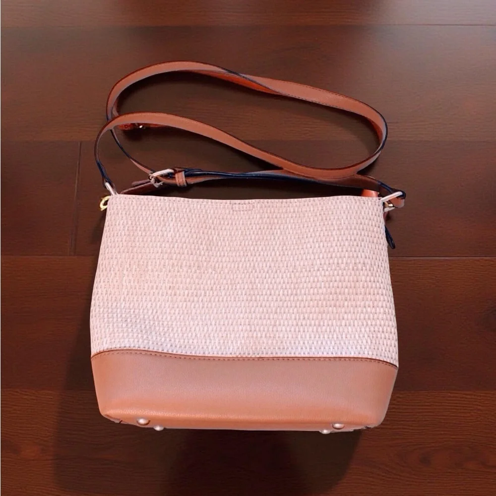 Izzy & Ali Summer Bag Vegan Leather Satchel Crossbody | Tan & Beige – BohoChic